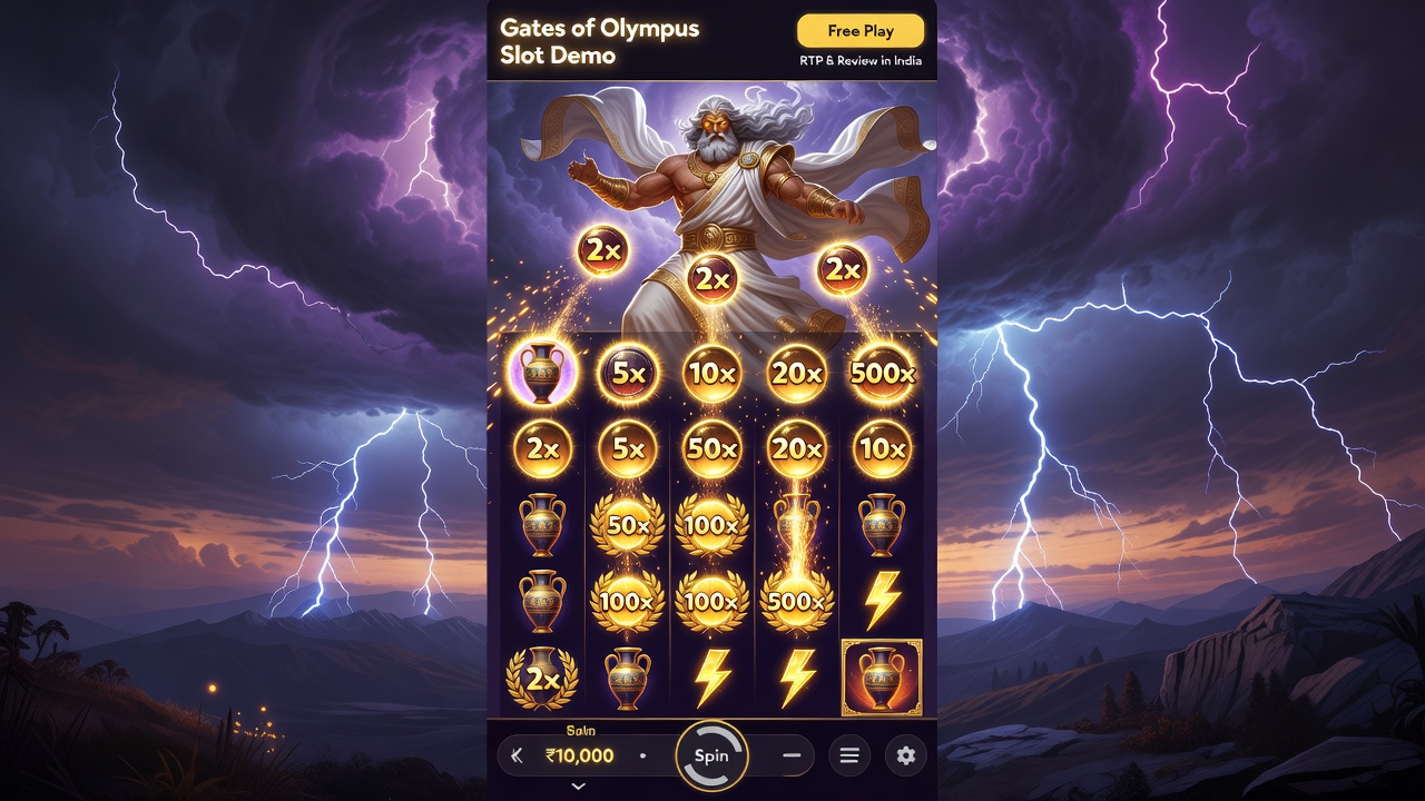 Gates of Olympus Slot Demo ▶ Free Play, RTP & Review in India