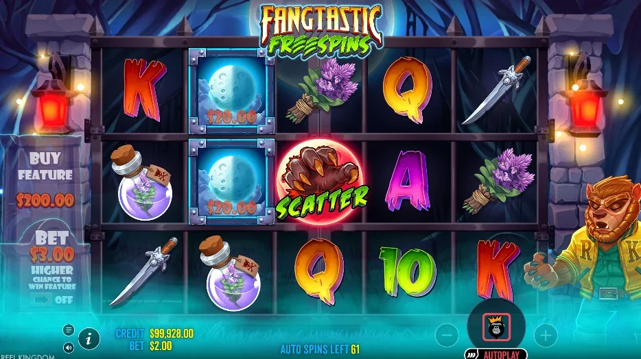 Fangtastic freespins demo gameplay how to play
