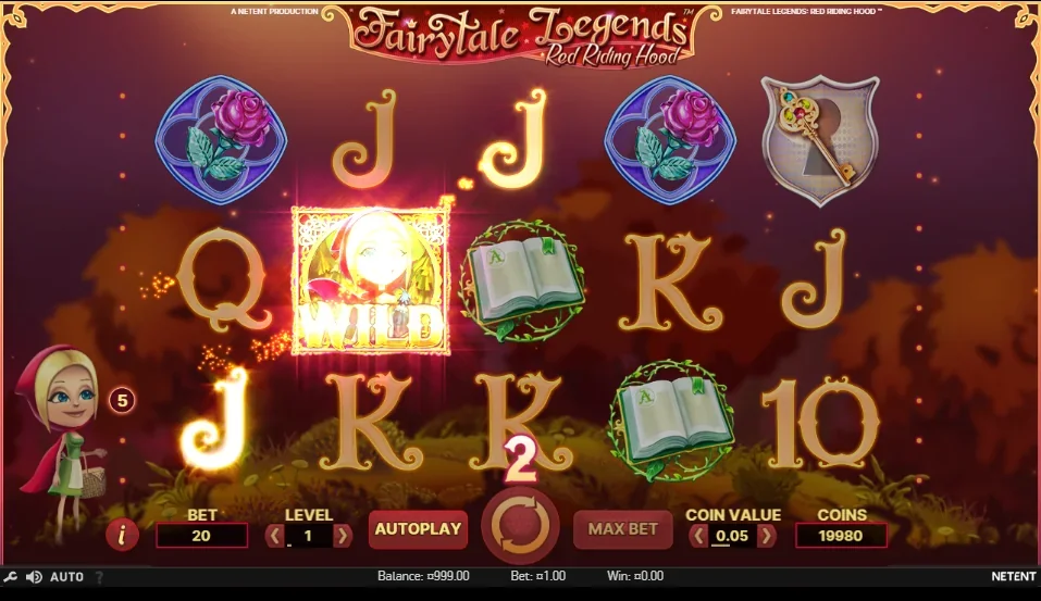 Fairytale Legends Red Riding Hood slot game screenshot