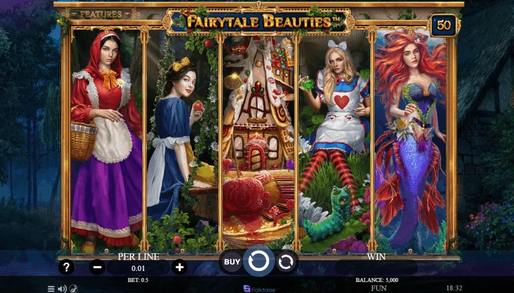 Fairytale Beauties slot game screenshot