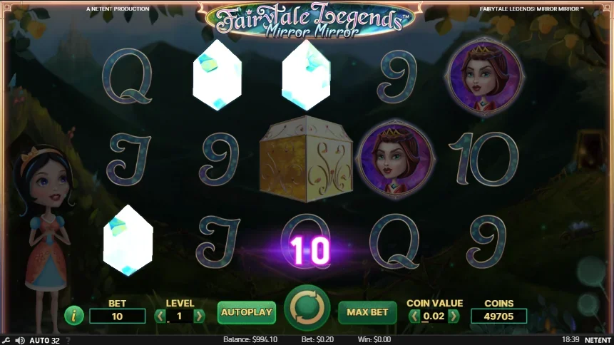 Fairytale legends Mirror Mirror slot features and rtp