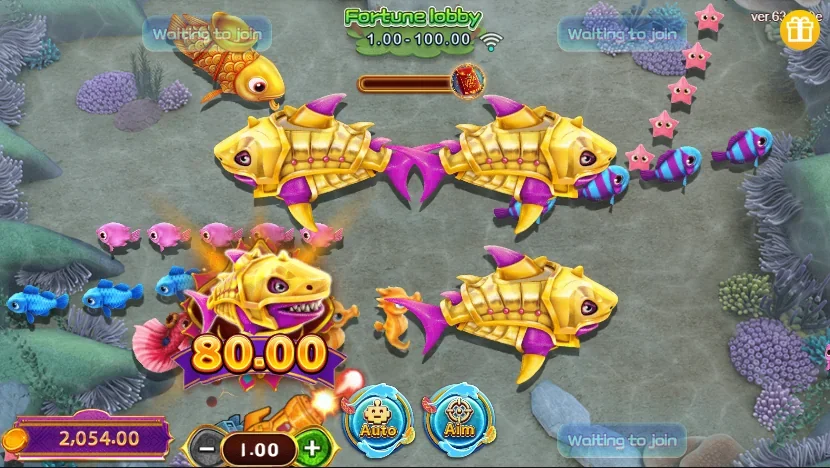 Fa chai fishing slot game screenshot