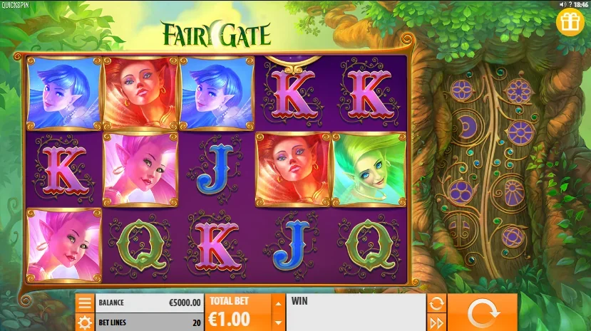 Fairy gate slot game screenshot