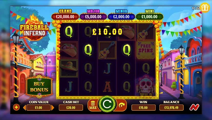 Fireball Inferno slot game