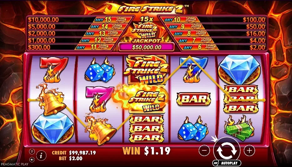 Fire strike 2 slot game