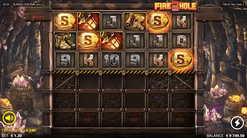 Fire in the hole 2 slot features and rtp