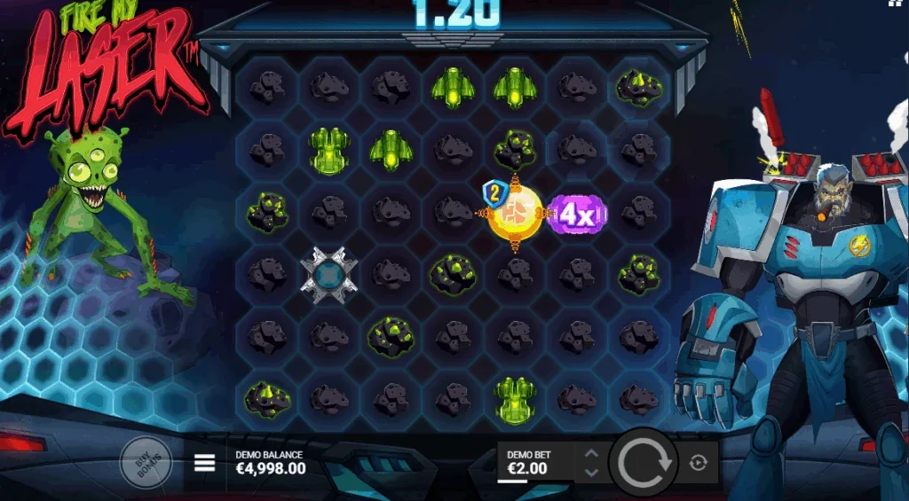 Fire my laser slot game screenshot