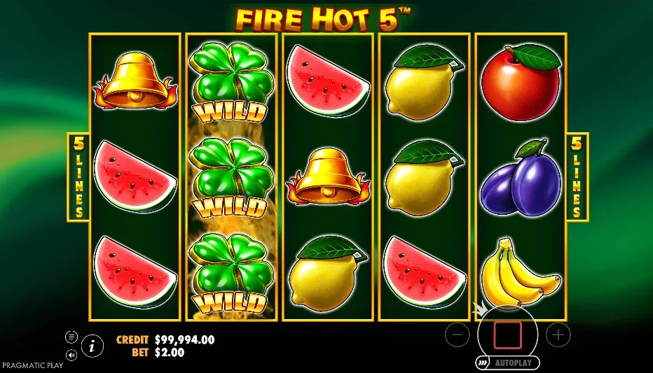 Fire hot 5 demo gameplay how to play