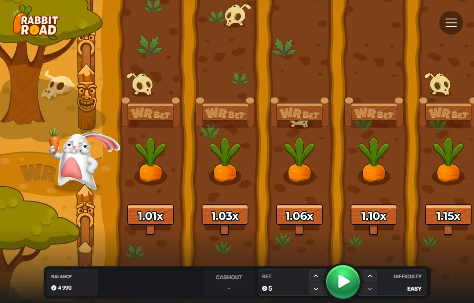 Rabbit Road slot game screenshot