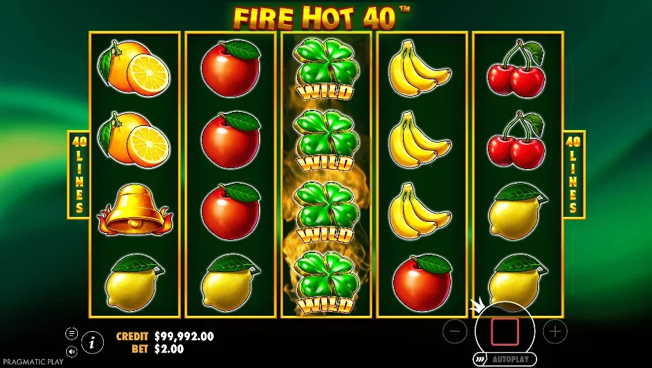 Fire hot 40 demo gameplay how to play