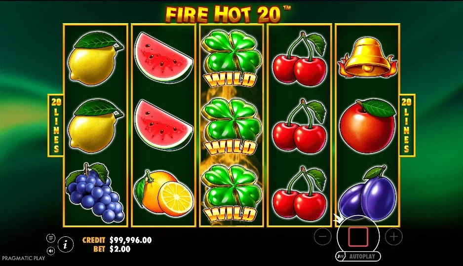 Fire hot 20 demo gameplay how to play