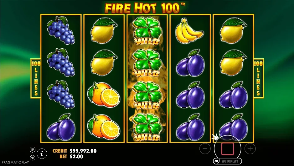 Fire hot 100 demo gameplay how to play