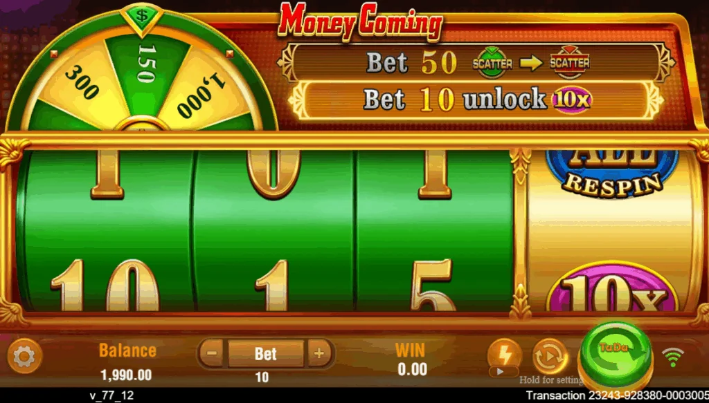 Money Coming demo gameplay how to play