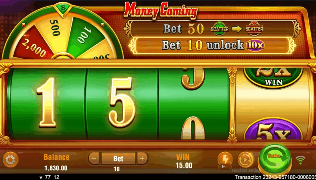 Money Coming slot game