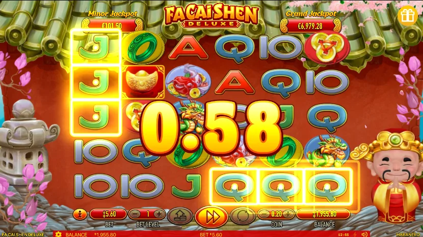 Fa Cai Shen Deluxe slot features and rtp