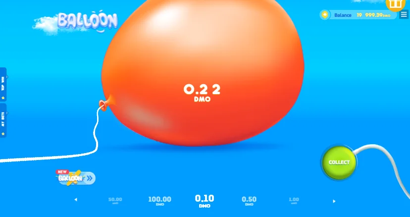Balloon slot features and rtp