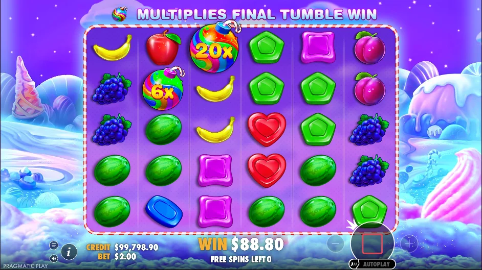 Sweet Bonanza slot features and rtp