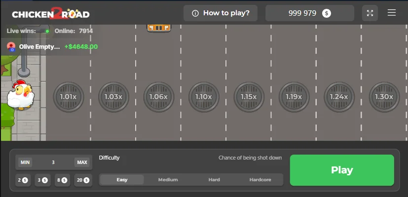 Chicken Road 2 slot game screenshot