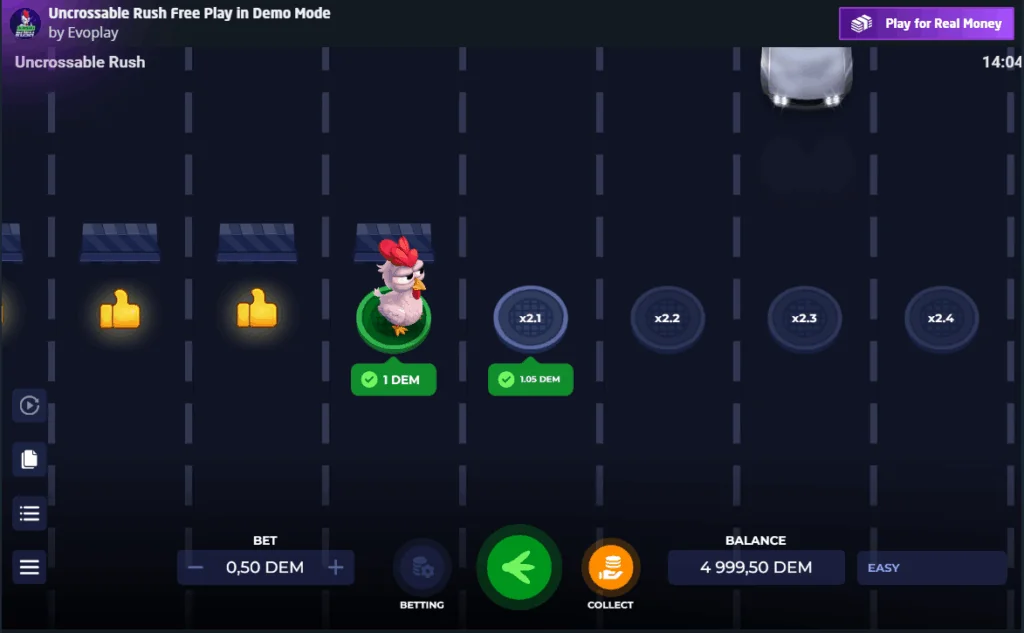 Uncrossable Rush demo gameplay how to play