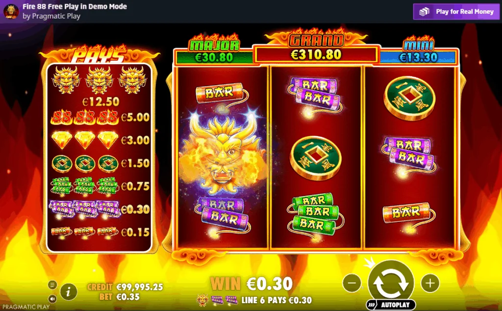 Fire 88 slot game