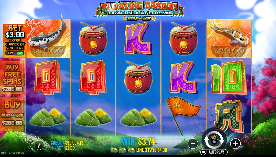 Floating Dragon Dragon Boat Festival slot game