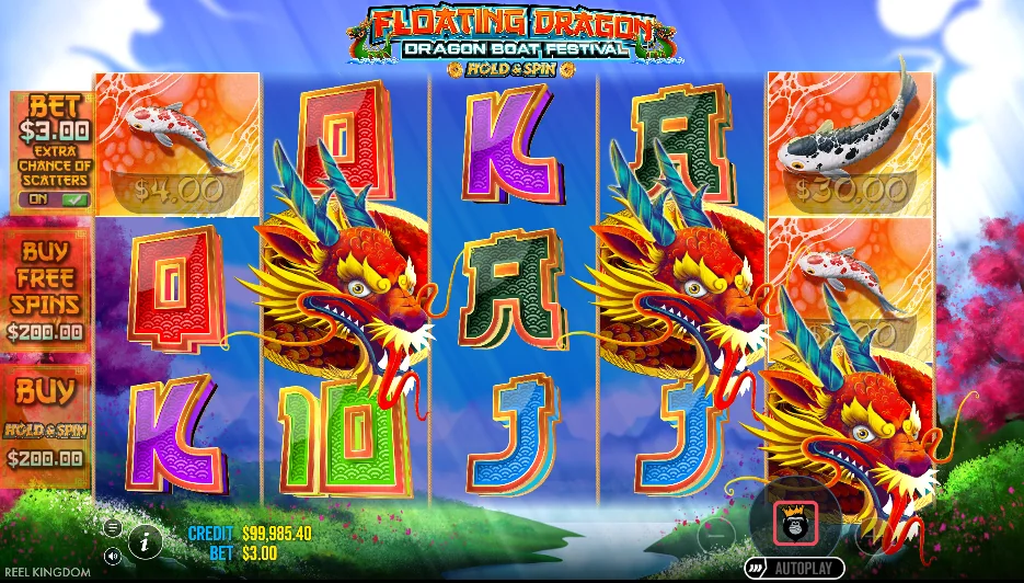 Floating Dragon Dragon Boat Festival slot features and rtp