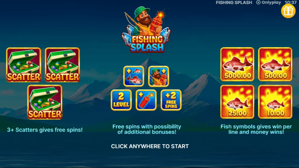 Fishing Splash slot game screenshot
