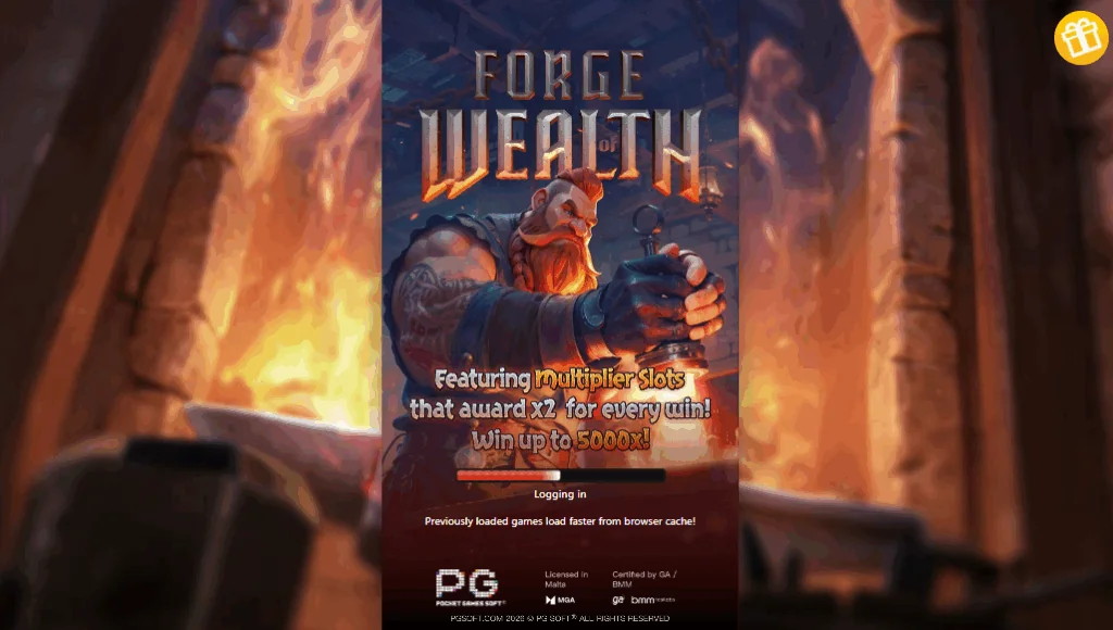 Forge Of Wealth slot game screenshot