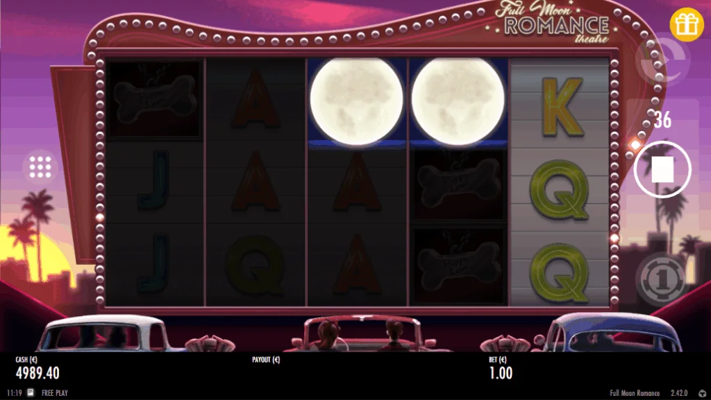 Full Moon Romance slot features and rtp