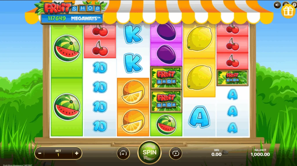 Fruit Shop Megaways demo gameplay