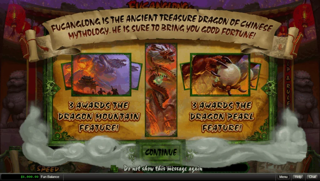 Fucanglong slot game screenshot