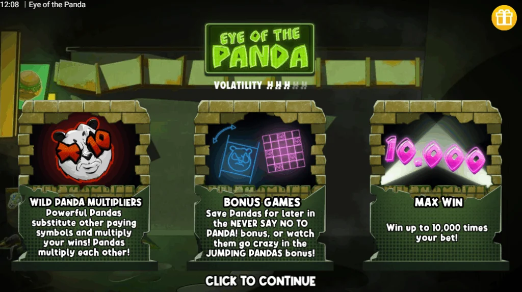 Eye Of The Panda slot game screenshot