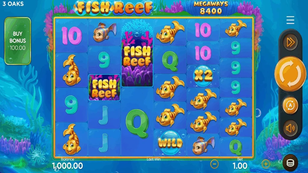 Fish Reef slot game screenshot