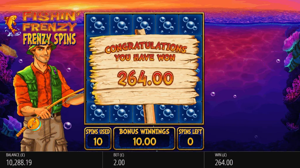 Fishin Frenzy Prize Lines slot features and rtp