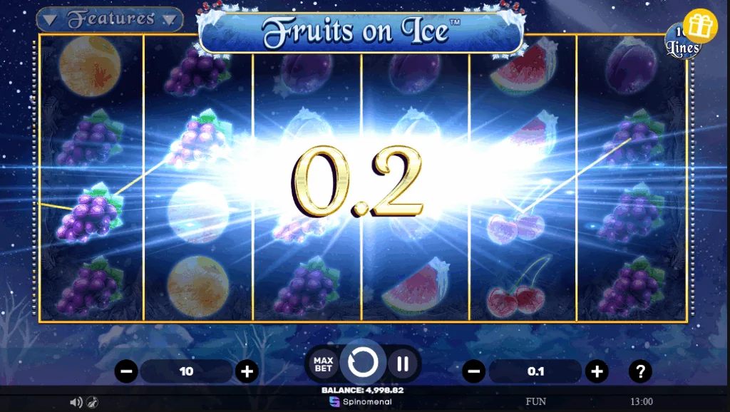 Fruits On Ice demo gameplay