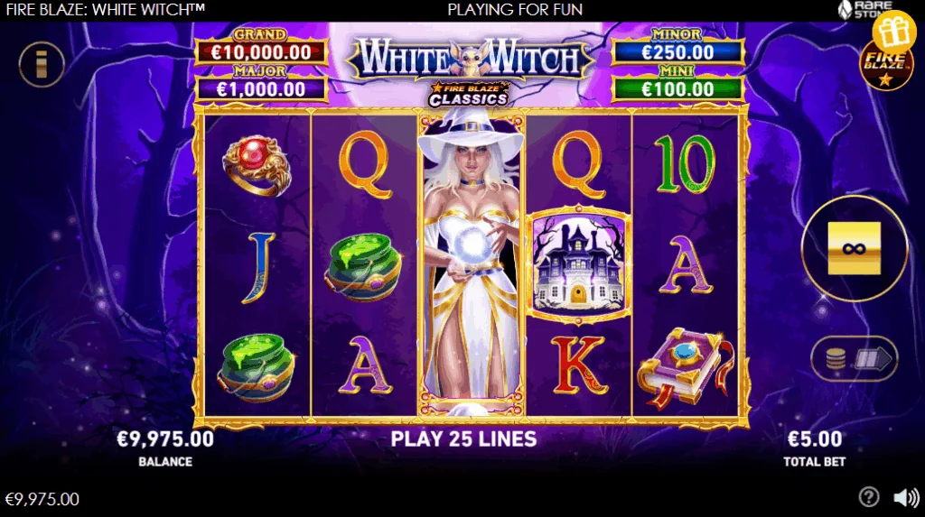 Fire Blaze White Witch demo gameplay