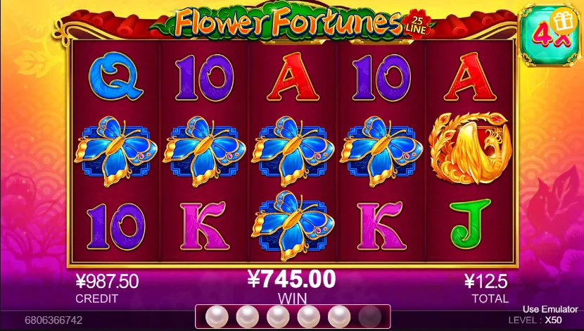 Flower Fortunes slot features and rtp