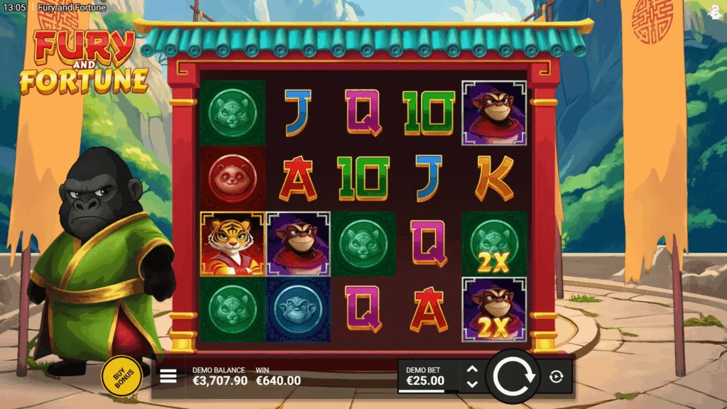 Fury And Fortune slot game screenshot