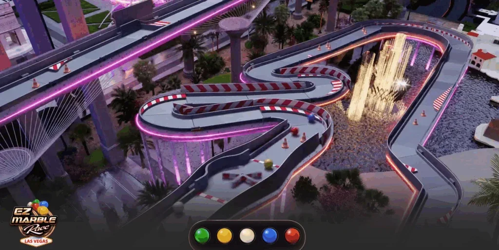 EZ marble race Las Vegas demo gameplay how to play