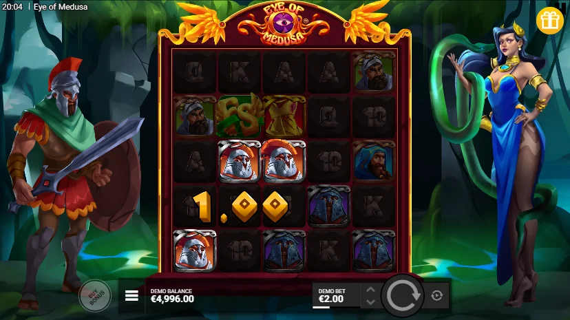 Eye of Medusa slot game screenshot