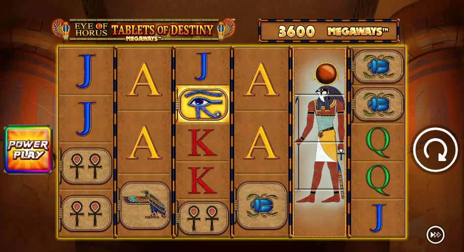 Eye of horus tablets of destiny megaways slot game screenshot