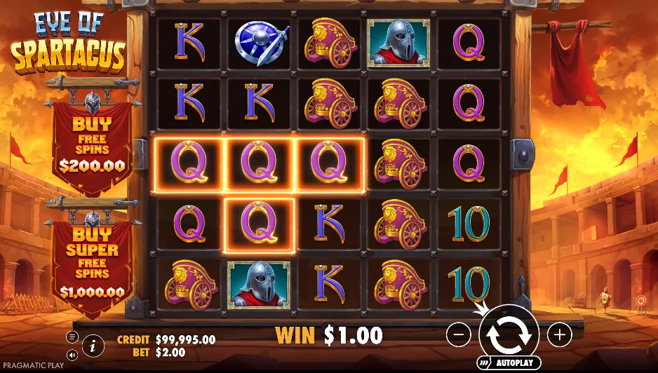 Eye of Spartacus slot game
