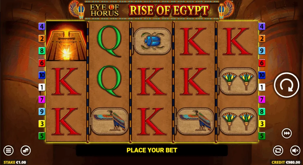 Eye of Horus Rise of Egypt demo gameplay how to play