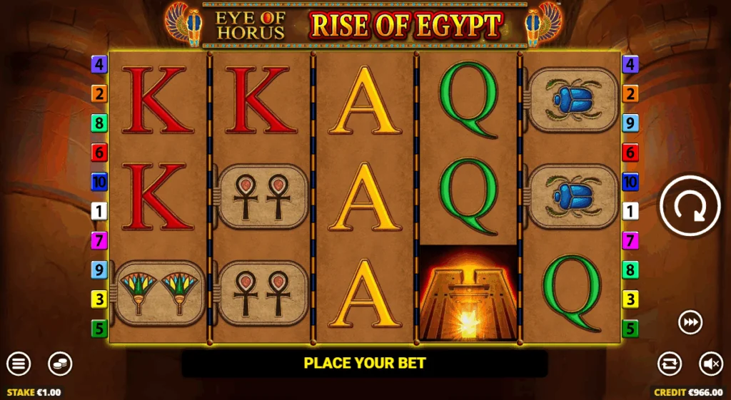Eye of Horus Rise of Egypt slot game