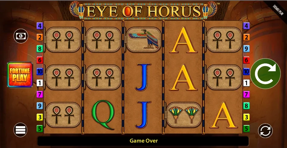Eye of Horus fortune play demo gameplay how to play