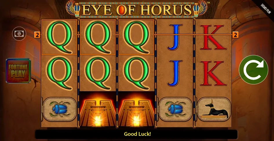 Eye of Horus fortune play slot features and rtp