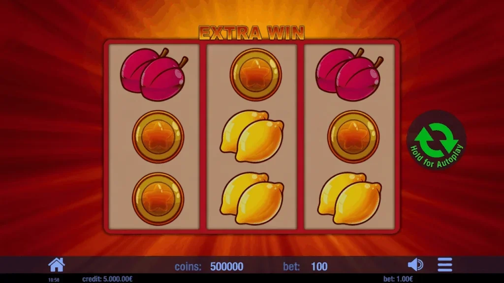 Extra win slot game screenshot