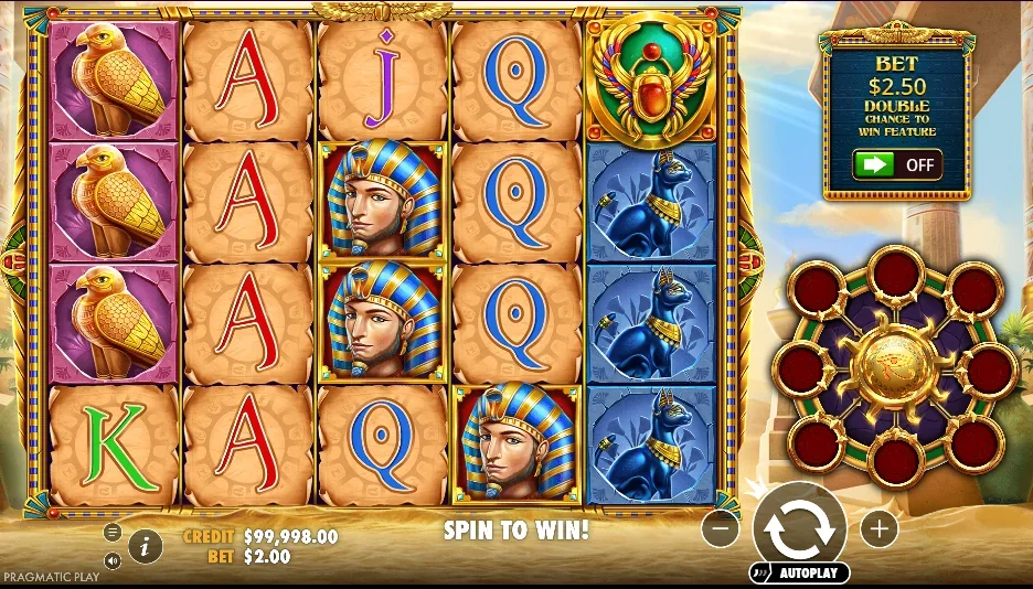 Eye of Cleopatra slot game screenshot
