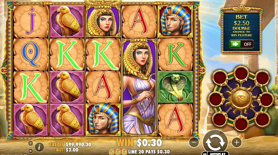 Eye of Cleopatra slot features and rtp