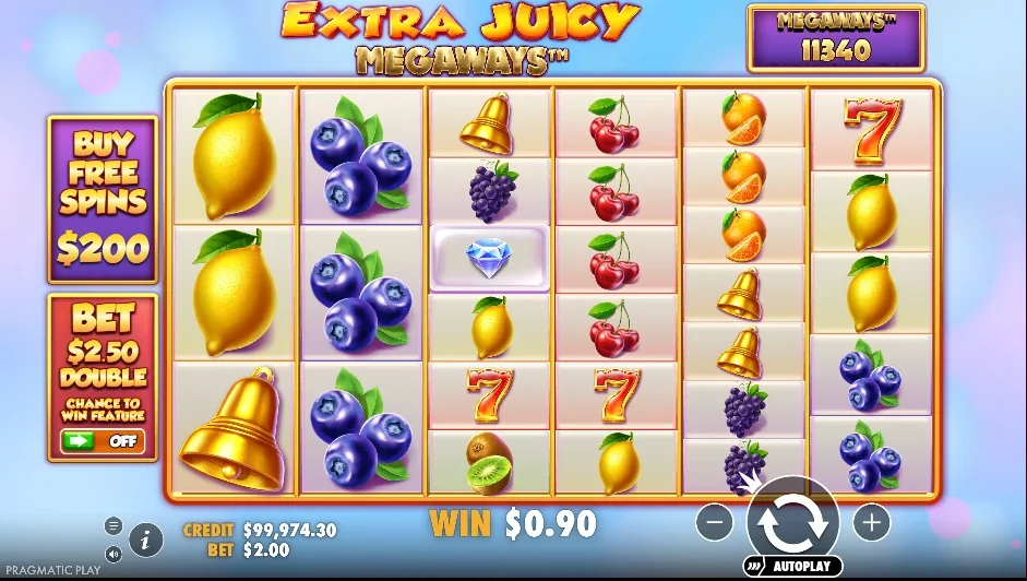 Extra juicy megaways slot game